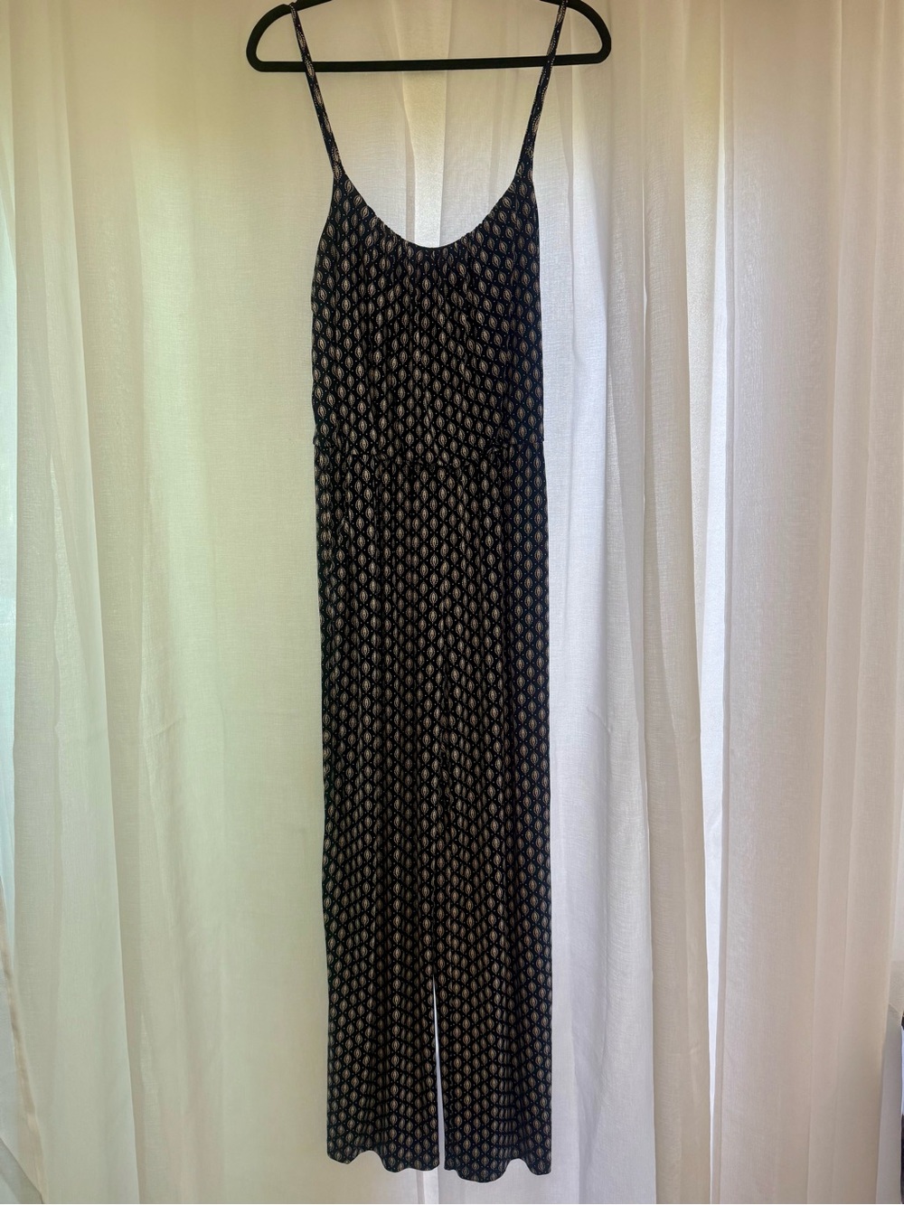 Kaileigh Stitch Fix Adalia Wide Leg Paisley Jumpsuit Pockets Size L - Picture 8 of 16